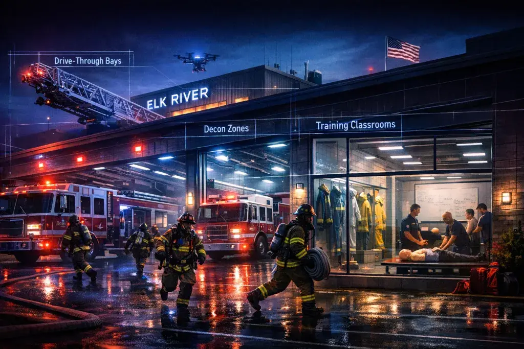 Elk River Unveils Ambitious Plans for Modern Fire Station to Enhance Community Safety