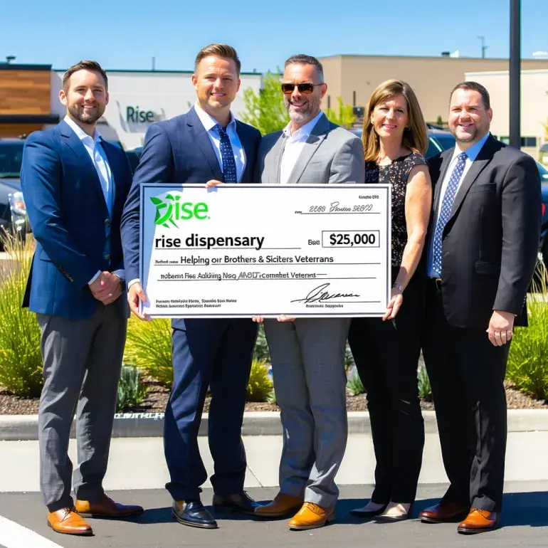 Rise Dispensary Opens Third Reno Location with Civic Leaders and Major Veterans Donation