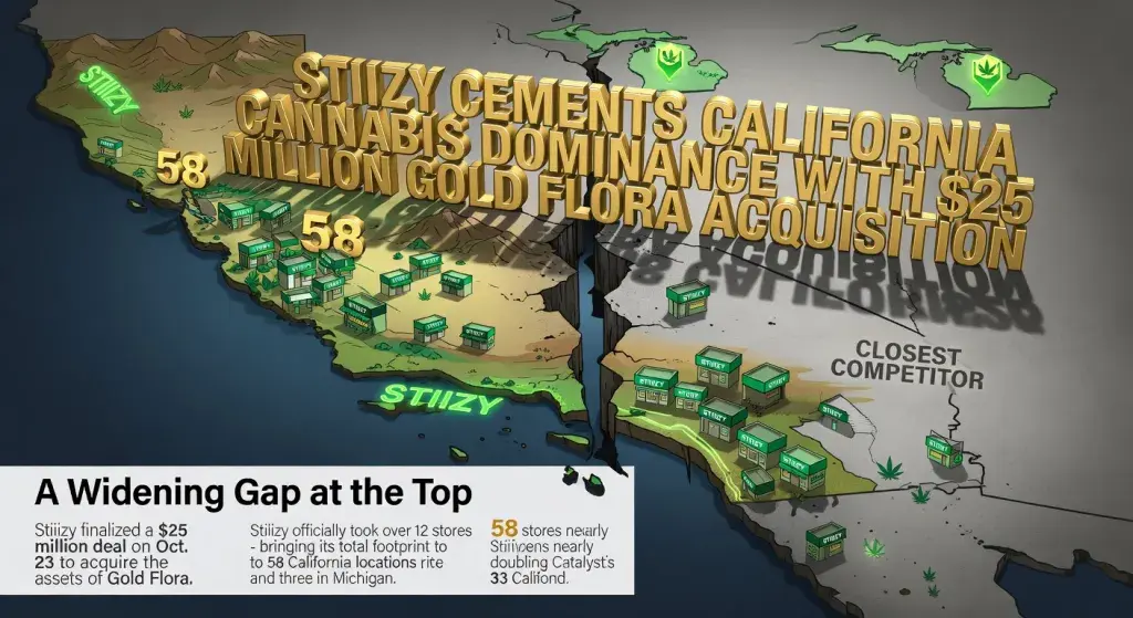 Stiiizy Cements California Cannabis Dominance With $25 Million Gold Flora Acquisition