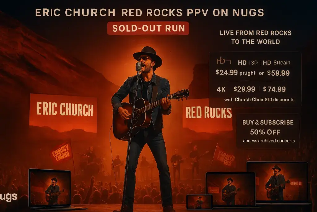 Eric Church and Nugs Bring Sold-Out Red Rocks Run to Global Streaming Audiences