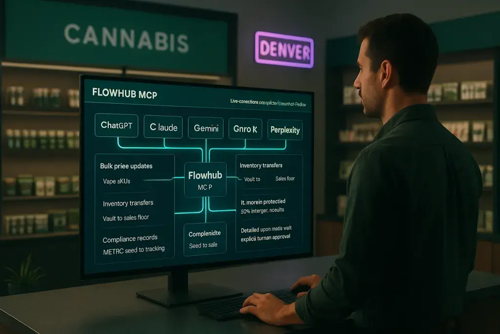 Flowhub Connects Dispensary Operations Directly to Major AI Platforms via Open Standard