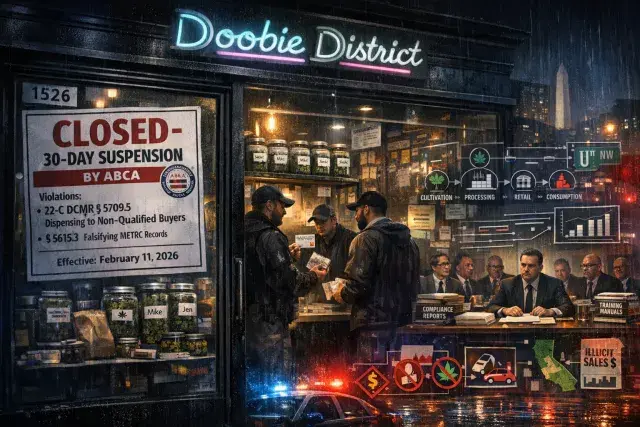 DC Cannabis Board Suspends Doobie District for 30 Days Over Verification Failures